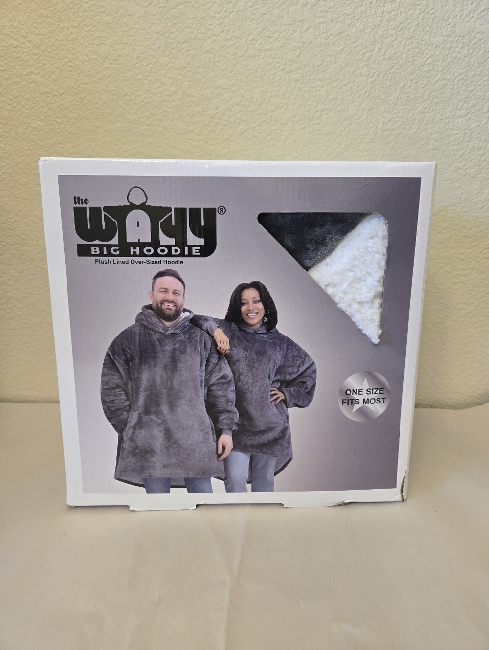 The Wayy Big Hoodie 🎁 One Size Fits Most Gray Color New in Box